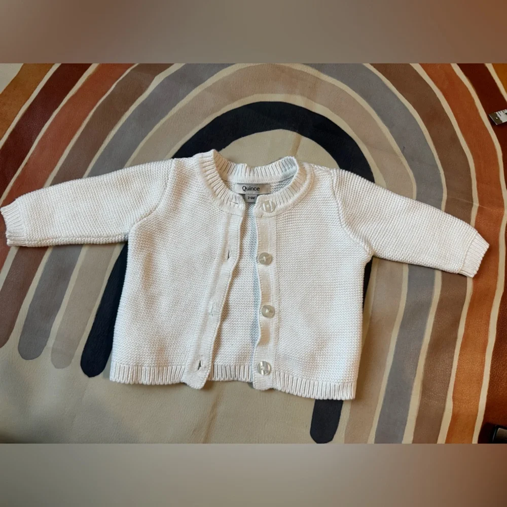 Quince baby  Cardigan Sz 3-6M